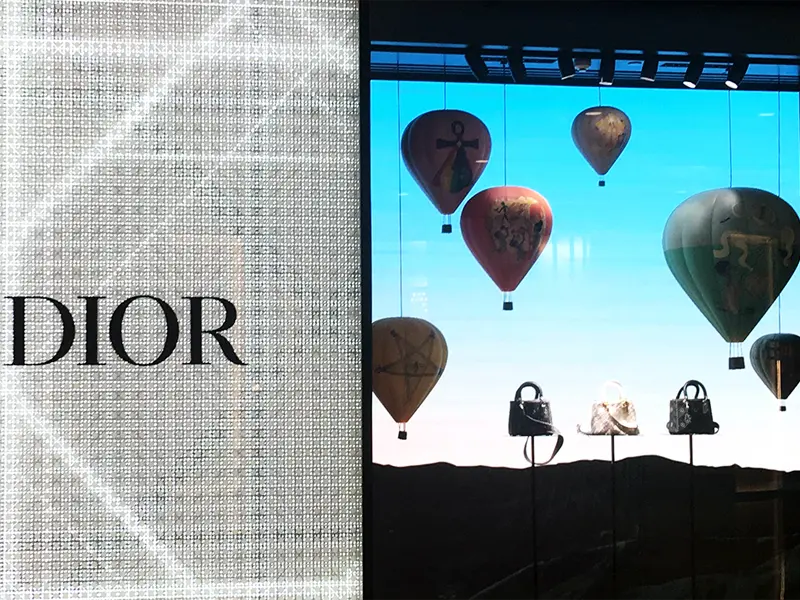 DIOR Luxury Window Display Props Project