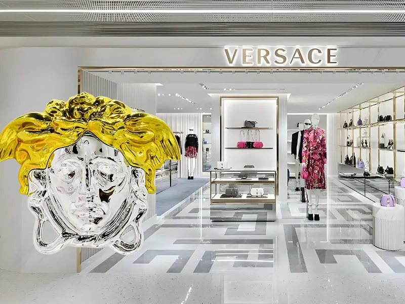 VERSACE Luxury Window Display Props Project