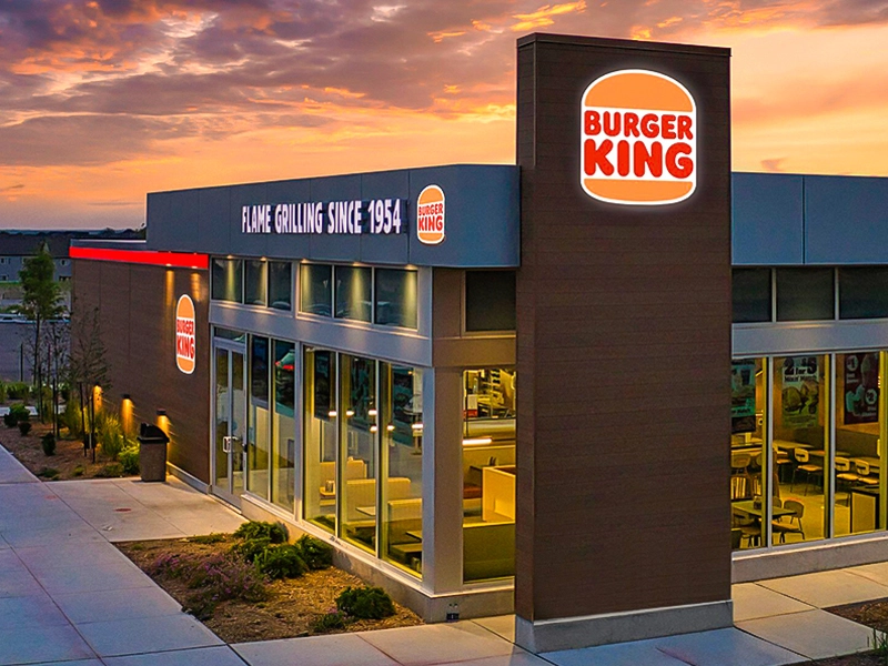 Burger King Chain Lightbox Signage Project